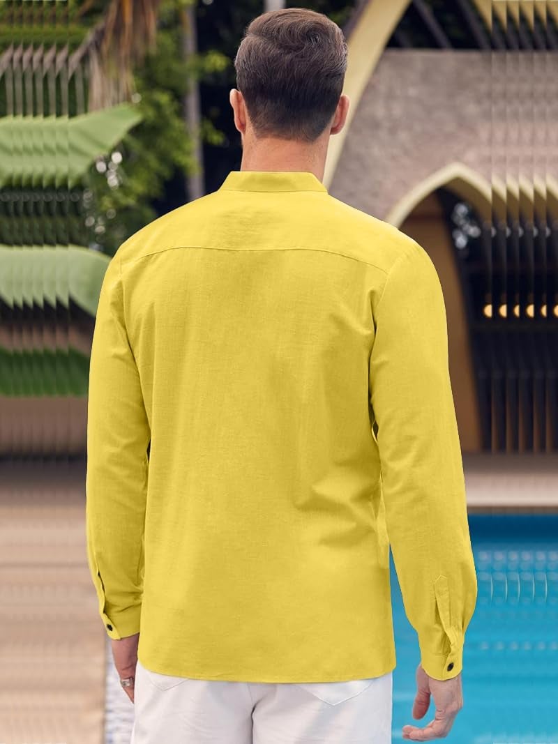 Bellstone Men's Solid Cotton Shirt | Casual | Plain | Full Sleeve | Summer-Regular Fit| Men Stylish Shirt | Everyday Formal Wear |Soft Breathable Fabric | Everyday Smart Casual Wear - Image 2