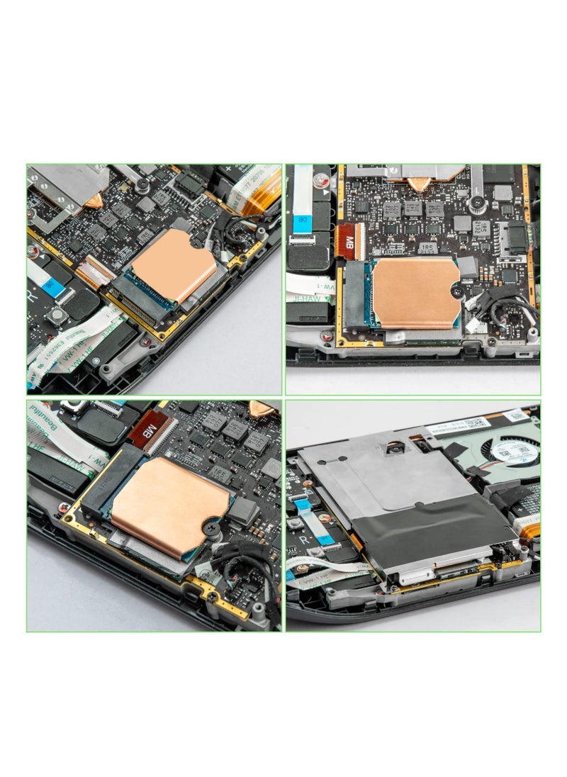SYOSI M.2 Heatsink Copper, SSD Heatsink Thermal Pad: M.2 2230 NVME SSD Copper Heat Sink Cooling Thermal Pastes Back Cover Opening Tools Back Screws Replacements screwdriver Repair Kit for Steam Deck  - Image 5