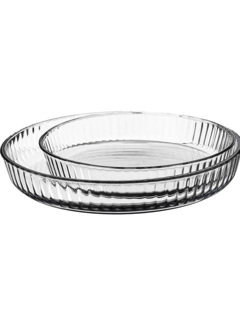 2-Piece Round Oven Trays Set