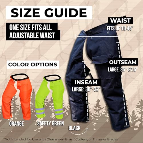 FORESTER - Trimmer Chaps for Men | Protective Gear | Not for Use as Chainsaw Chaps | Men's Work Utility & Safety Pants | Apron Style, Adjustable Belt - Image 2