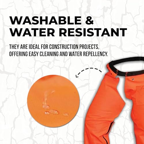 FORESTER - Trimmer Chaps for Men | Protective Gear | Not for Use as Chainsaw Chaps | Men's Work Utility & Safety Pants | Apron Style, Adjustable Belt - Image 4