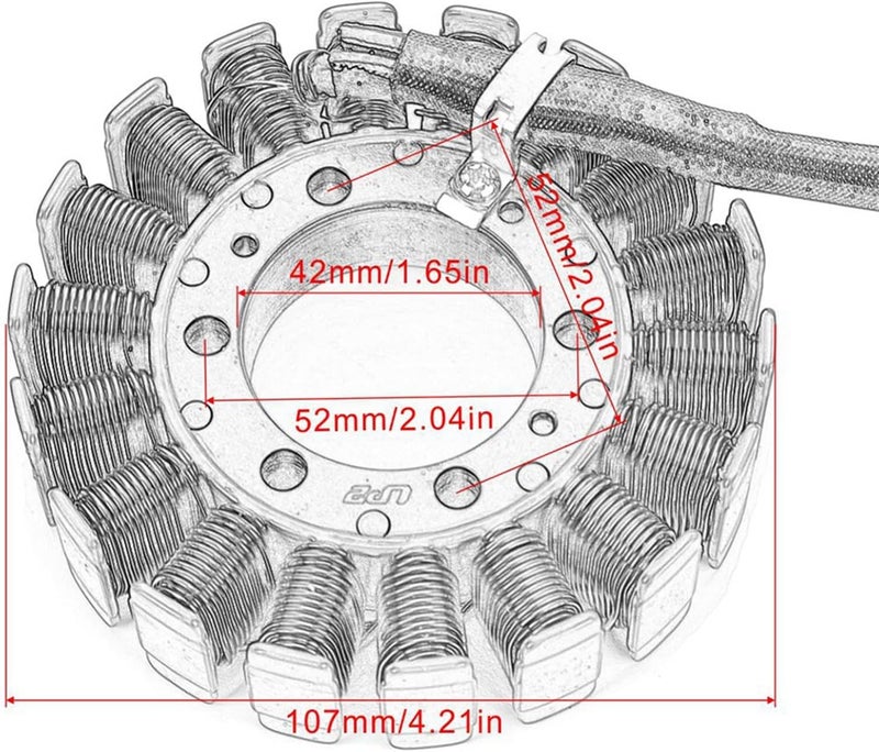 Wivplex Stator Coil Magneto Generator for Burgman 250 400 - Image 2