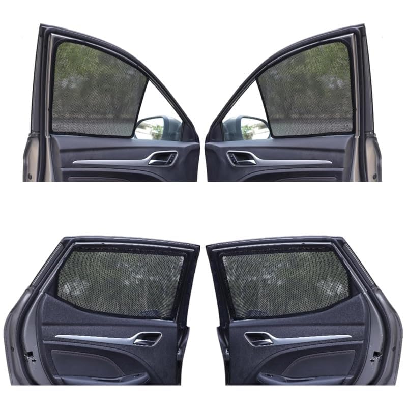 NEODRIFT 'NeoShade' Magnetic Car Sunshades for Mahindra TUV 300 (Set of 6 - Front, Middle & Rear - Zipper Only on Middle Row)(UV Protection, Magnetic Grip, Privacy & Heat Control) - Image 1