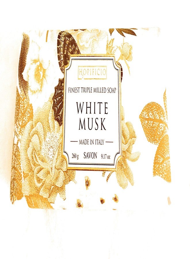 Hopificio White Musk Triple Milled Italian Soap Bar 9.17 Oz