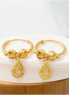 GOLDMAX Elegant 21k Gold Plated Earrings For Women  - Image 1