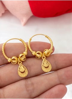 GOLDMAX Elegant 21k Gold Plated Earrings For Women  - Image 2