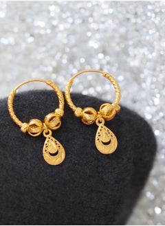 GOLDMAX Elegant 21k Gold Plated Earrings For Women  - Image 3