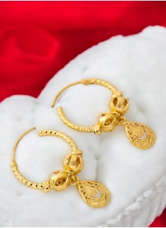 GOLDMAX Elegant 21k Gold Plated Earrings For Women  - Image 4