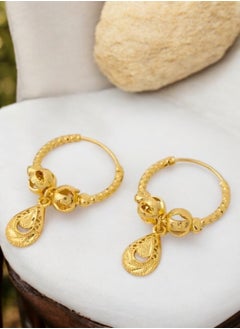 GOLDMAX Elegant 21k Gold Plated Earrings For Women  - Image 5