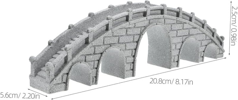 زينة جسر حديقة مصغرة 20 8X5 6X2 5 سم لتزيين أحواض الأسماك والبونساي - Image 3