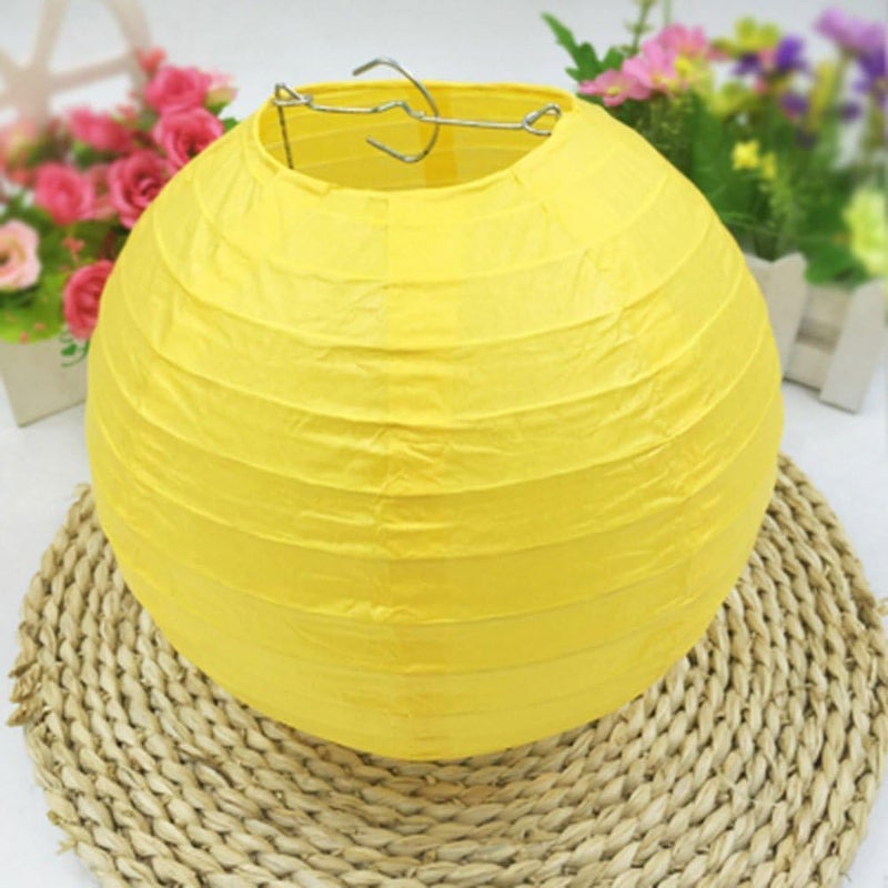 ILIKA Round Hanging Ball Paper Hanging Lantern Paper Lamp Balcony Decoration Items Outdoor Light Lamp Hanging Lamp Paper Lanterns for Decoration 20 - Image 5