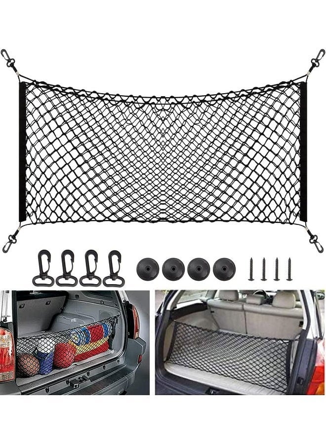 ECVV Car Suv Trunk Cargo Net Storage Organizer Wall 110X50Cm Fit For Nissan Patrol Armada Pathfinder Kicks JUKe Murano Rogue Xterra - Image 1