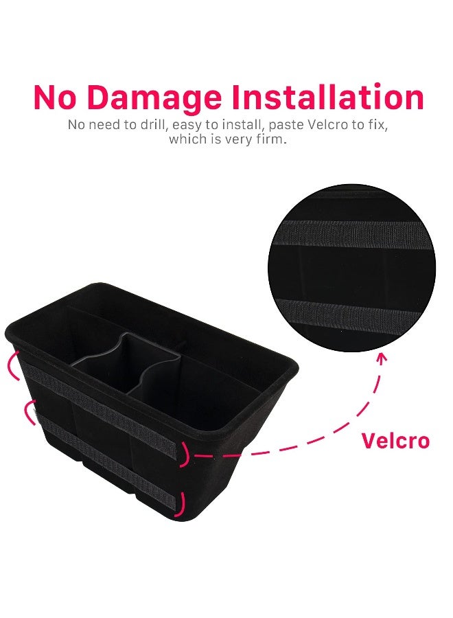 Storage Box Under Rear Seat Compatible with Tesla Model Y Interior Accessories Second Row Center Console Storage Box, Space Saving, Clean and Neat Suitable for Tesla Model Y 2022/2021/ 2020 - Image 5