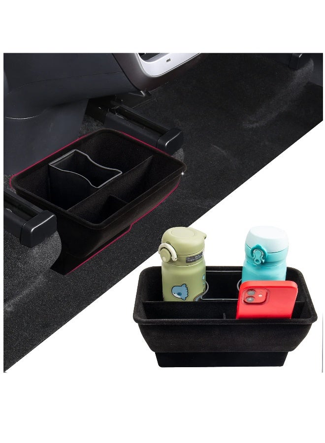 Storage Box Under Rear Seat Compatible with Tesla Model Y Interior Accessories Second Row Center Console Storage Box, Space Saving, Clean and Neat Suitable for Tesla Model Y 2022/2021/ 2020 - Image 1