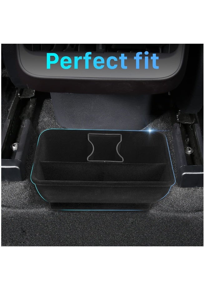 Storage Box Under Rear Seat Compatible with Tesla Model Y Interior Accessories Second Row Center Console Storage Box, Space Saving, Clean and Neat Suitable for Tesla Model Y 2022/2021/ 2020 - Image 3