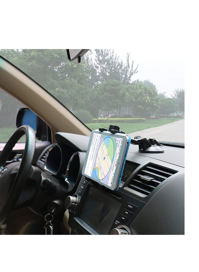 Car Tablet Mount Holder, Dash Tablet Holder for Car Windshield Dashboard Universal 360 Degree Rotation for iPad Mini, Phone Size 7, 8, 9.7, 10.5 inch TPU Suction Cup Viscosity Mount - Image 4