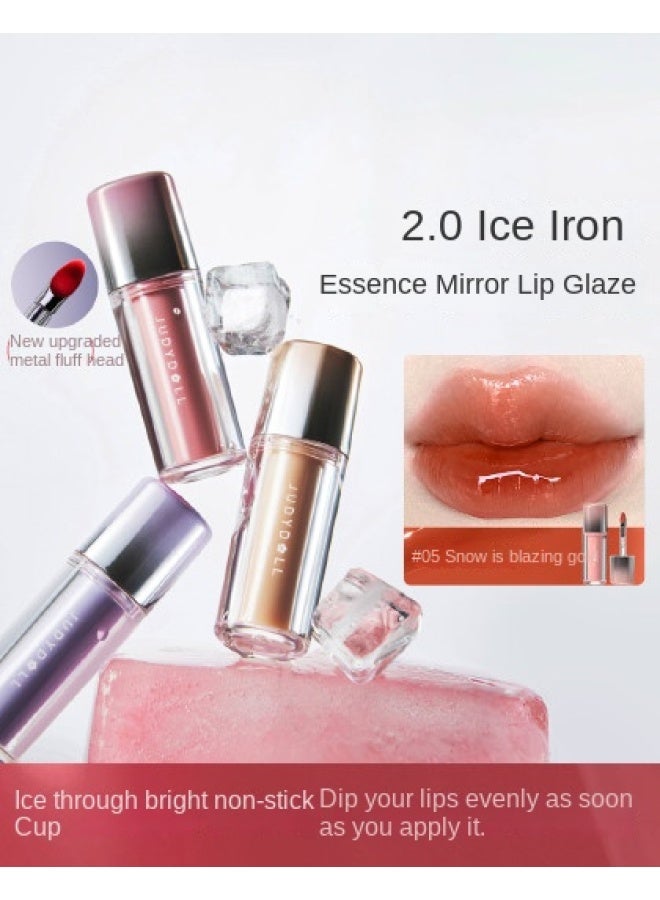 2.0 آيس آيرون ليب جلاس - مطور للترطيب، طويل الأمد، غير لاصق، ومظهر زجاجي لامع - Image 1