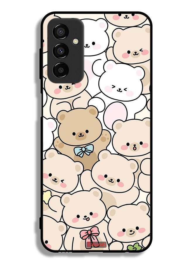 Tolwak Samsung Galaxy M23 Protective Case Cover Bears Pattern - Image 2
