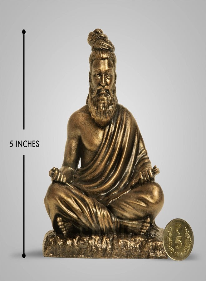 SILAII Thiruvalluvar Sculpture - 5 Inch, Antique Bronze Colour - Image 2