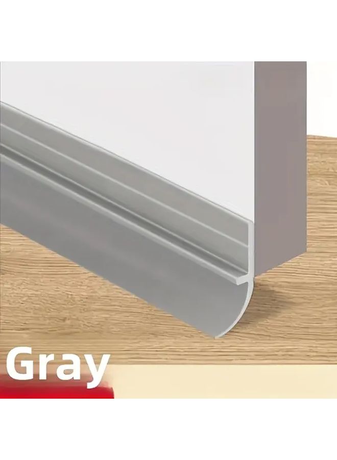 Black Self Adhesive Windproof Door Seal Strip Soundproof Insulation Elastic Anti Theft Thickened Durable Door Stopper For Glass Wooden Doors Energy Saving Home Gas Leak Protection - Image 5