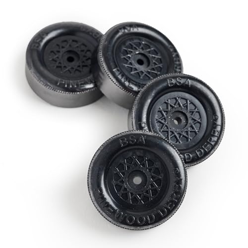 Pinewood Pro Official Derby Ultra-Lite Graphite Coated Wheels | Reduced hub friction and track friction | Precision tuning for optimal performance | Exclusive multi-step graphite coating treatment - Image 2