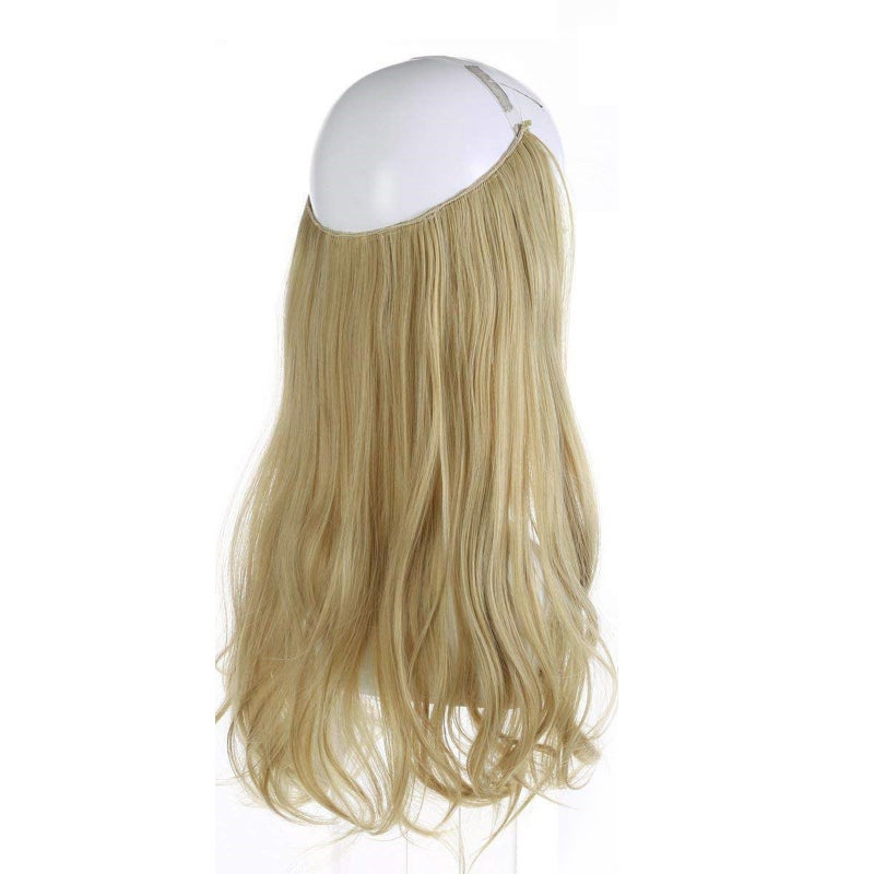 Long Curling Hair Extensions Invisible Secret Wire One Piece Hair Extension Sexy Wavy Hair Wig Heat Synthetic for Women Cosplay Party Daily Use - Image 1