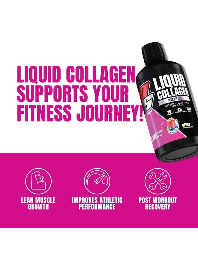 ProSupps PROSUPPS Amino23 Liquid Collagen Shots, Berry - Collagen Peptide Post Workout Supplement Supports Healthy Aging, Joints, Skin & Hair - Gluten-Free & Zero Sugar - 16 Servings - Image 3
