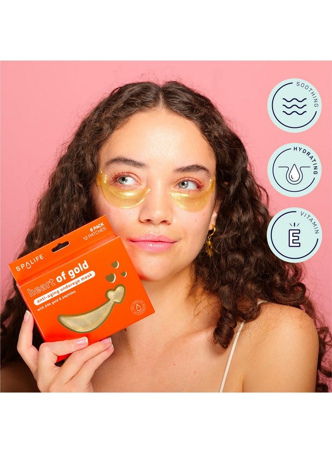 SpaLife TWO HEARTS HYDROGEL UNDEREYE MASK DUO - Anti-Aging & Brightening Hydrogel Undereye Patches for Puffy Eyes, Wrinkles & Dark Circles - Valentine’s Day Gifts for Her - Bundle of 24 Total Patches - Image 5