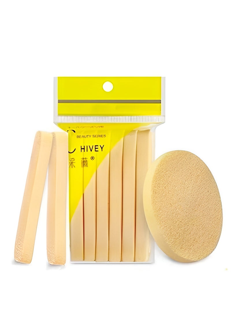 12-Piece Compressed Facial Sponges - Soft Reusable Cleansing & Makeup Sponges - Image 1