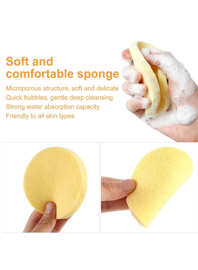 12-Piece Compressed Facial Sponges - Soft Reusable Cleansing & Makeup Sponges - Image 4