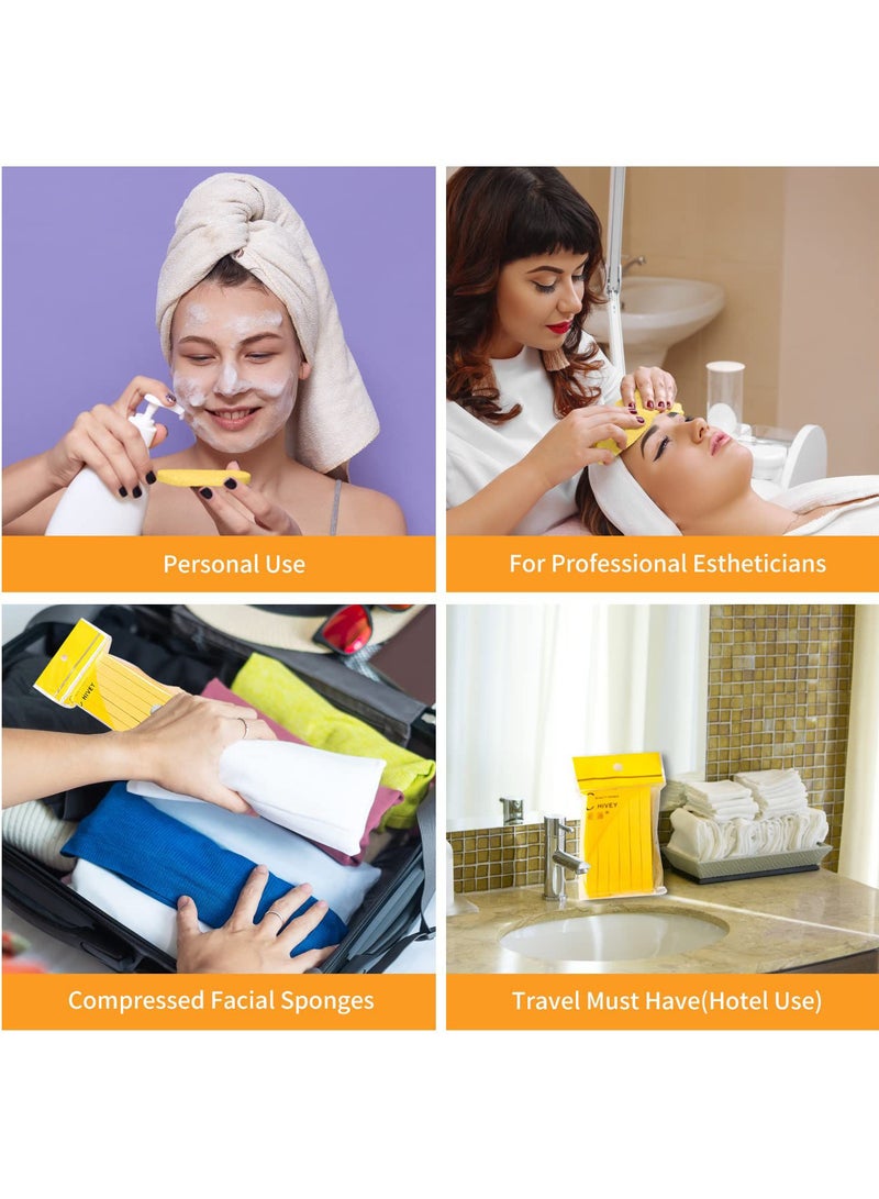 12-Piece Compressed Facial Sponges - Soft Reusable Cleansing & Makeup Sponges - Image 5
