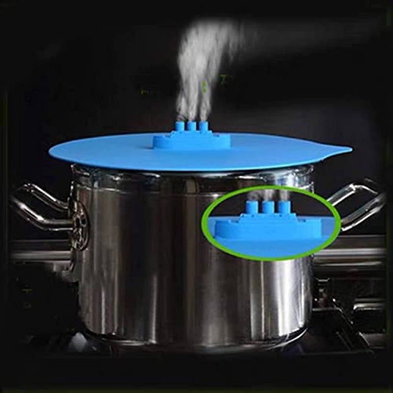 Food grade silicone Steam ship pot cover, save the steam to cock food faster, convert traditional pots into pressure pots, fit all pots size up to 26 cm
