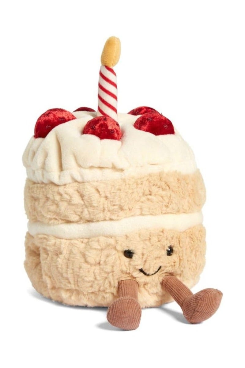 يلا بيك لعبة قطيفة الكيك الناعمة، دمية كعكة عيد الميلاد مع موسيقى، دمية قطيفة طرية ممتعة للطعام، هدية لطيفة للبالغين والأطفال (28 سم) - Image 4