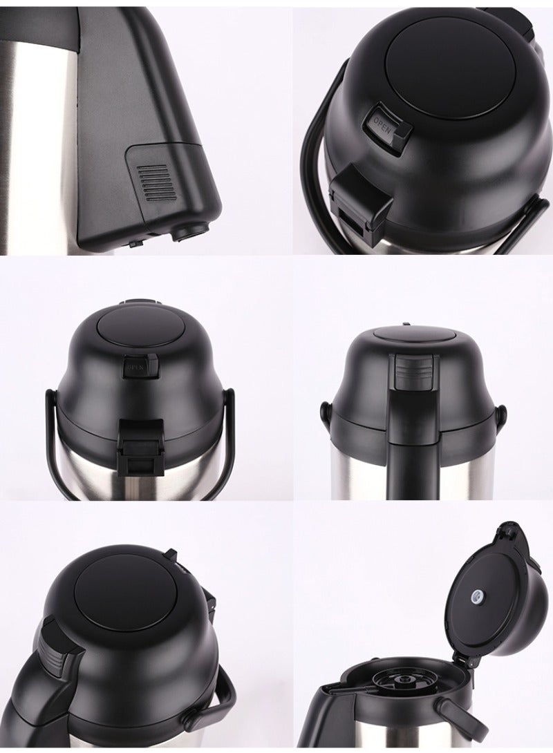 DESSINI Airpot Thermos, Double Wall Stainless Steel Airpot Flask 4L - Image 2