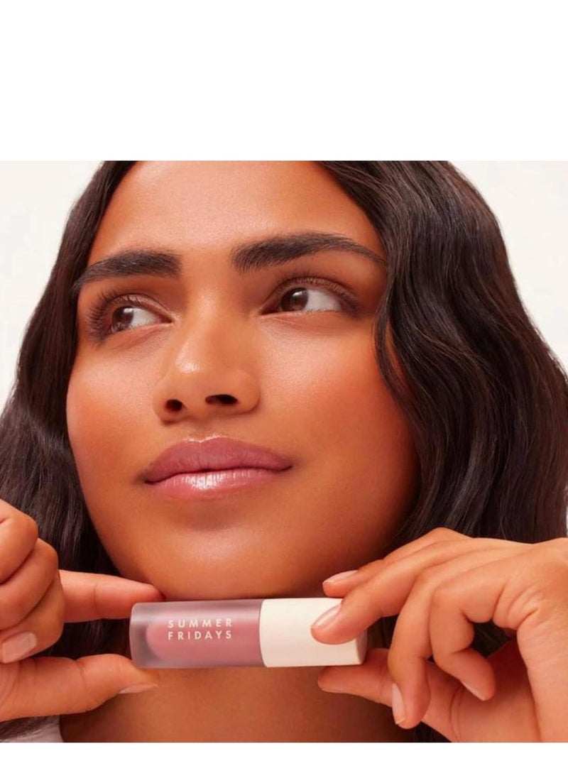 SUMMER FRIDAYS Dream Lip Oil for Moisturizing Sheer Coverage, High-Shine Tint, and Deep Hydration - Soft Mauve (0.15 Oz)  - Image 3