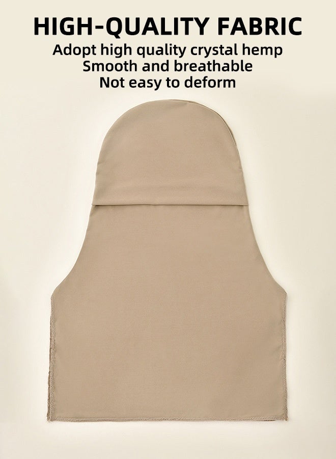 LAVEN حجاب نسائي، وشاح صلاة إسلامي مرن ناعم، قناع وجه من الكتان الكريستالي، حجاب بسيط مريح وأنيق، حجاب غير رسمي للفصول الأربعة - Image 3