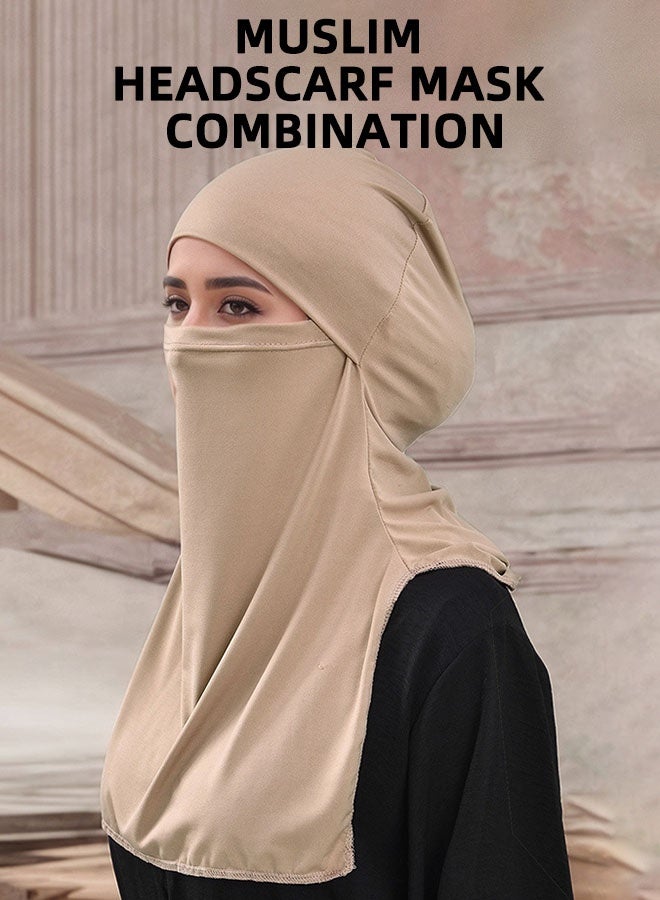 LAVEN حجاب نسائي، وشاح صلاة إسلامي مرن ناعم، قناع وجه من الكتان الكريستالي، حجاب بسيط مريح وأنيق، حجاب غير رسمي للفصول الأربعة - Image 2