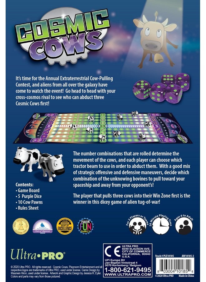 Ultra Pro Cosmic Cow - Fun Fast-Paced Game for Friends and Family, Aliens Abducting Cows, Compete Against Friends and Family to Get The Most Cosmic Cows, Family Fun Board Game Night Kids Game Party Competitive - Image 2