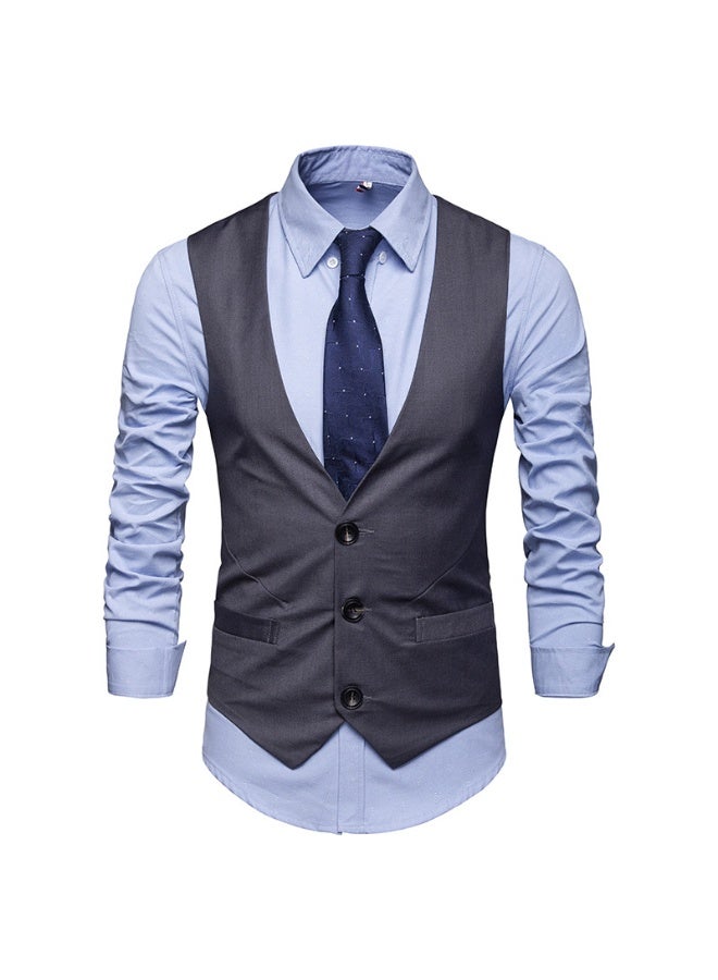 Shougu New Fashionable Casual Men's Suit Vest - Image 1