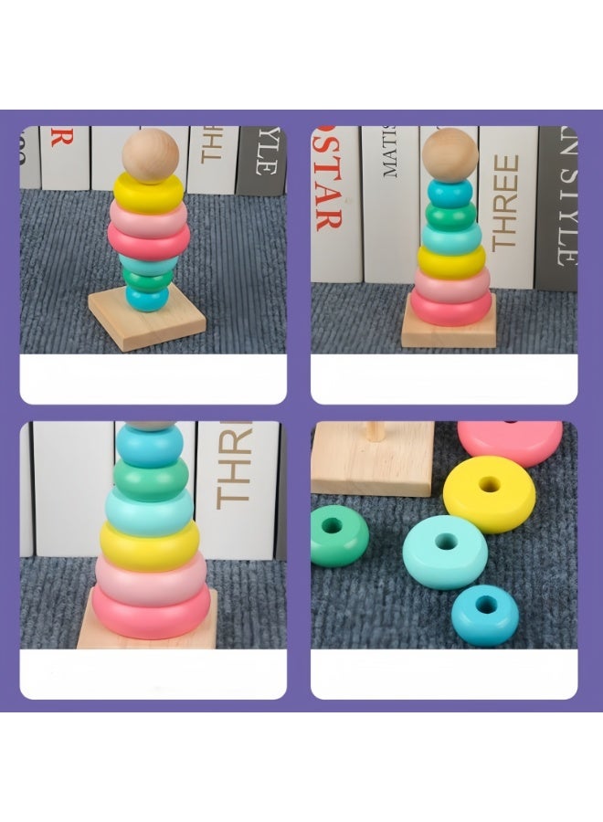 Montessori Toys for 3 Year Old Boys Girls, 7PCS Kids Wooden Toys, Baby Boy Toys 3-6 Year Old, Preschool Educational Learning Toy for Kids - Image 4