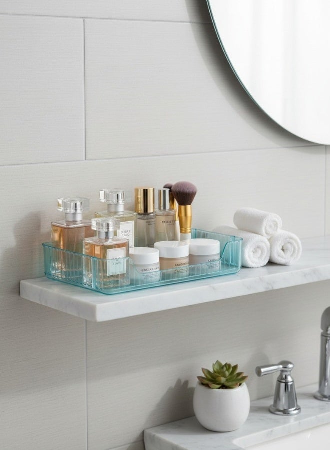 2-Piece Stackable Acrylic Organizer Set for Space Saving – Versatile Storage Rack for Organizing Cosmetics, Makeup, Perfumes, and Personal Care Products – Bathroom Countertop and Vanity Organizer – Kitchen and Pantry Organizer – Sturdy Modern Design, 30 x 17 cm - Image 3