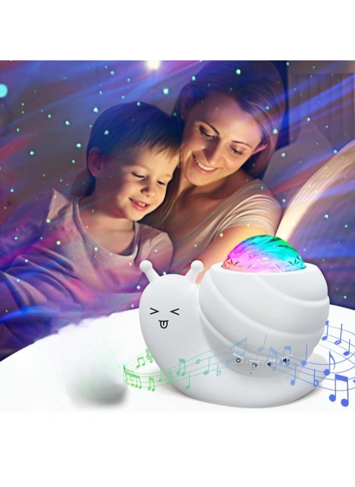 Generic Star Projector Night Light, Lightweight And Portable Galaxy Projector Light, Durable Starry Sky Projector Lamp, Snail Kid Night Light For Kids Adults, (1pc, Blue, Bluetooth Version)  - Image 2