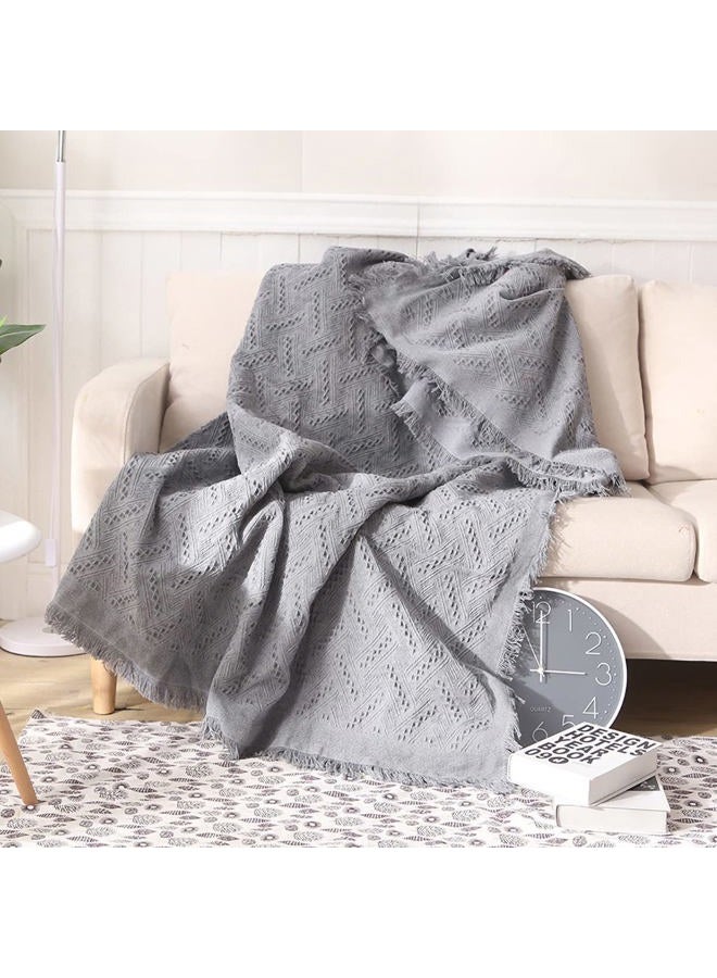 AIVIA Chair Single Seat Cover Sheet Blanket Tablecloth, Throw Cushion Covers for Chairs, 1 Cushion Furniture Decor Slipcovers Protector for Dogs Cats Table Cloth Fabric Dark Gray - Image 4