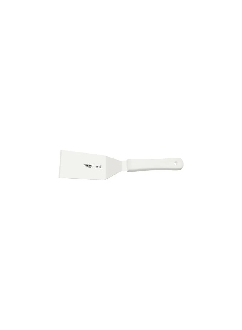 ترامونتينا Tramontina Professional 5x2.1/2-inch Frying Spatula with Stainless Steel Blade and White Polypropylene Handle