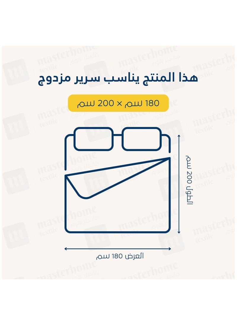 Brides Felt top layer, two-sided microfiber mattress, height 14 cm, round mattress, size 180 x 200 cm/white  - Image 2