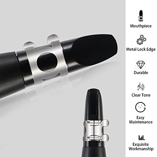 ROWELL Clarinet Professional 17 keys B Flat Clarinet Twocolor Silverplated Keys Clarinets for Performance Test with Professional Clarinets Case - Image 3