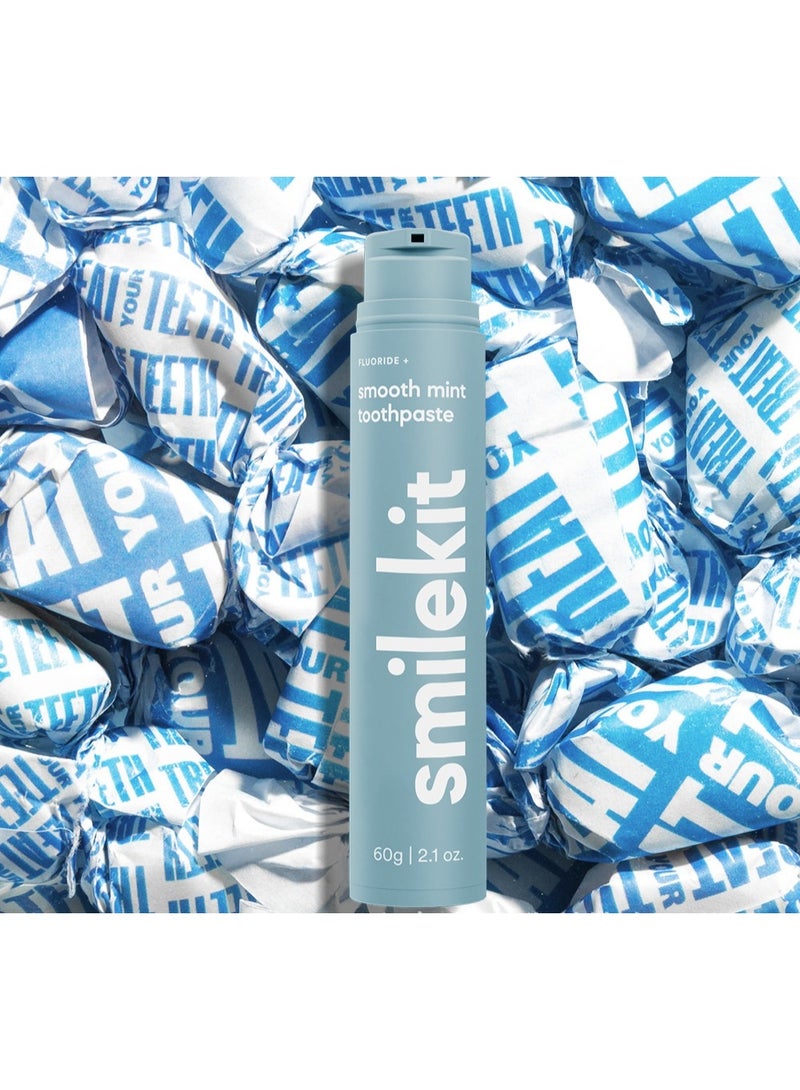 Smooth Mint Flavoured Toothpaste, Flavoured Toothpaste, Fluoride Toothpaste 60g - Image 1