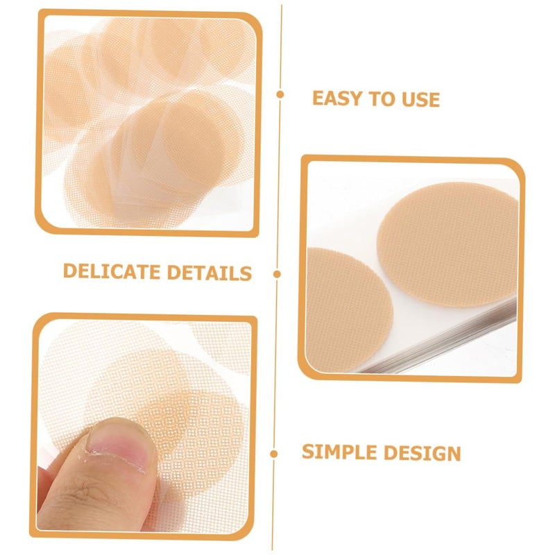 SUPVOX 100 Pairs Adhesive Nipple Covers Breathable Sports Stickers for Men Skin Tone - Image 5
