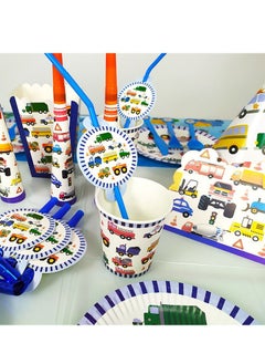 Brain Giggles Brain Giggles Transport Theme Disposable Tableware  - Image 3