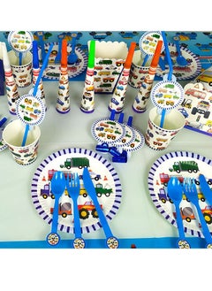 Brain Giggles Brain Giggles Transport Theme Disposable Tableware  - Image 2